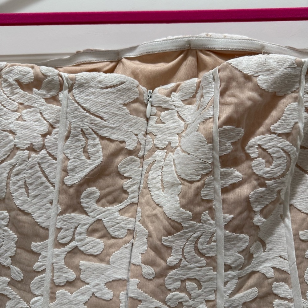Lulu’s NWT Hold My Heart Forever White Embroidered Strapless Maxi Dress Bride - Picture 11 of 13
